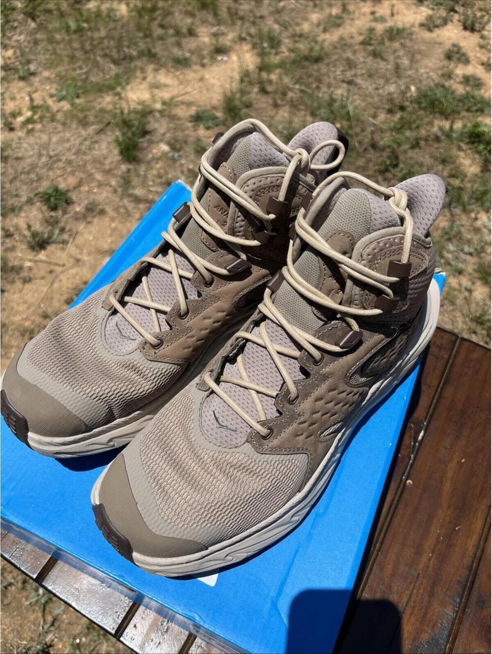 Mens New Hoka Anacapa 2 Mid GTX Size 8 D Floor Sample Hiking $195 MSRP Goretex